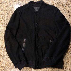 Allsaints leather bomber jacket